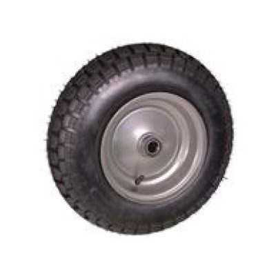 Kruiwagenwiel 400x8 met extra zware luchtband, metalen velg en asgat ⌀25mm (zonder as)
