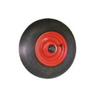 Steekwagenwiel 300x4 met luchtband en kunststof velg, naaldlager (as ⌀20mm)