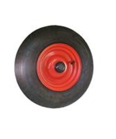 Steekwagenwiel 300x4 met luchtband en kunststof velg, naaldlager (as ⌀20mm)