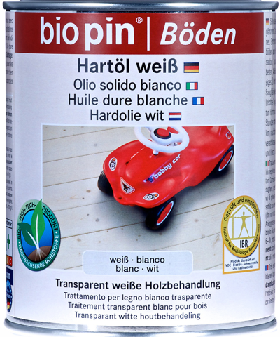 BIOPIN Hardende olie wit 2,5L