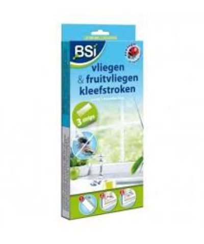 BSi kleefval voor vliegen en fruitvliegen 3 strips