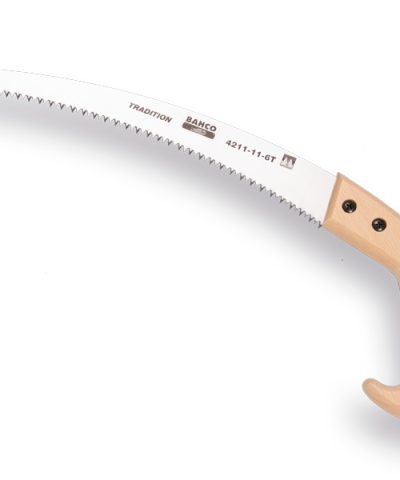 Snoeizaag BAHCO 4211-11-6T, met houten greep, geharde tanden, niet naslijpbaar, lengte 28cm