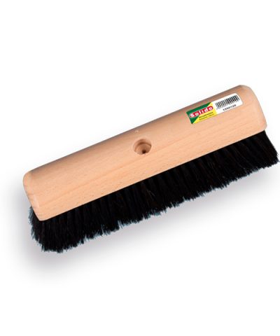 Zaalveger SOLIDE zwart 40cm gemengd paardenhaar