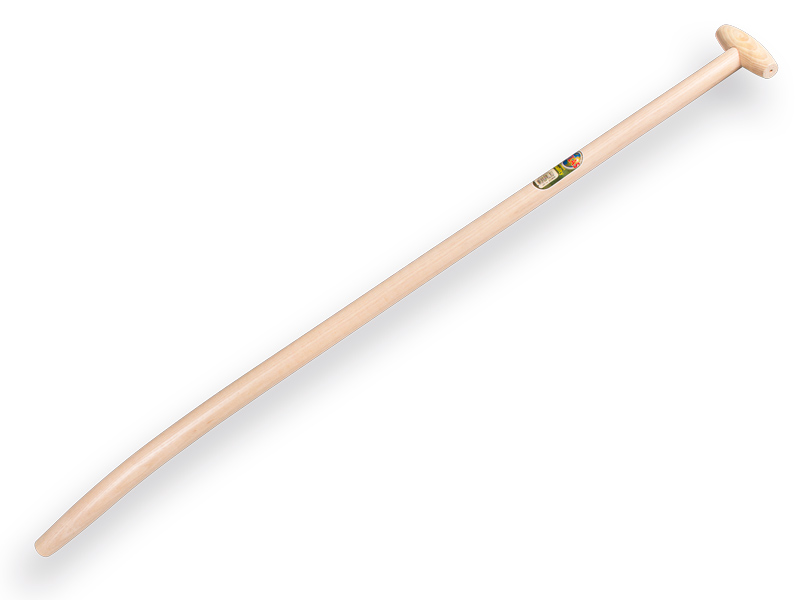 Schopsteel ATLAS 130cm gebogen, met doorgestoken hilt