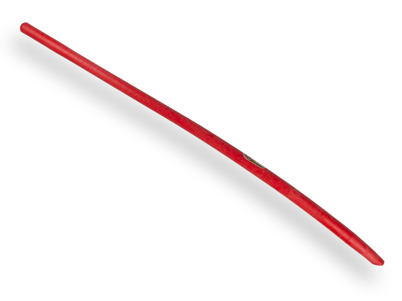 Batsesteel ATLAS fiberglas rood, gebogen 130cm - Afbeelding 2