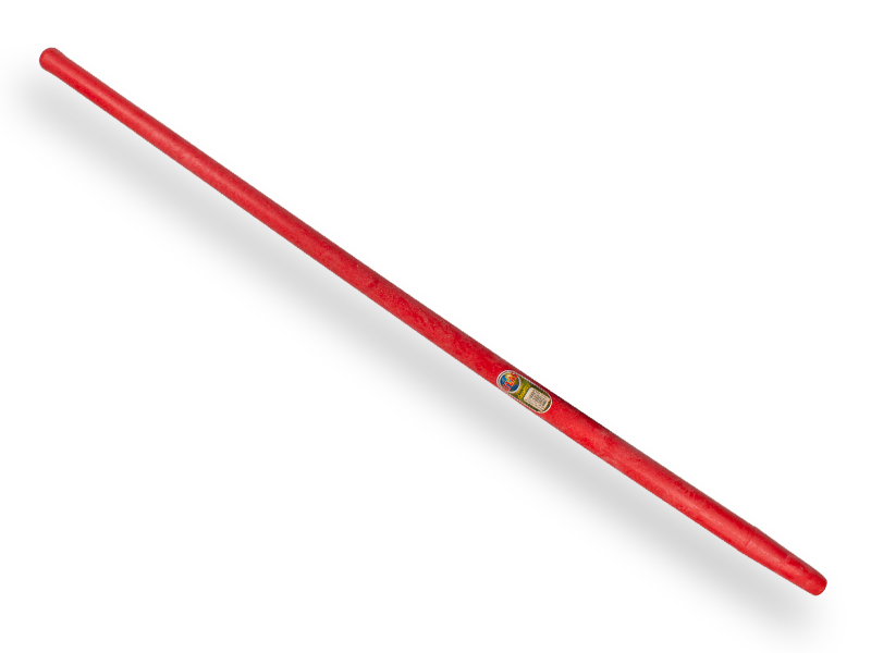 Batsesteel ATLAS fiberglas rood, gebogen 130cm