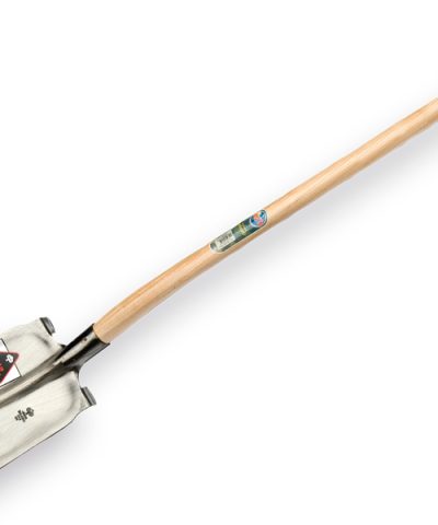 Steekbats RUHR BRILLANT 1/4 000 gepolijst, met opstap en Atlas schopsteel 110cm gebogen