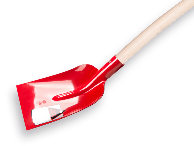 Betonschop RUHR BRILLANT 0 rood, gehard, met ATLAS batsesteel 130cm, gebogen - Afbeelding 2