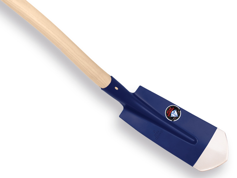 Kabelschop ATLAS DIAMANT 11.5cm 3/4 blauw, onderkant spits, met Atlas batsesteel 130cm - Afbeelding 2