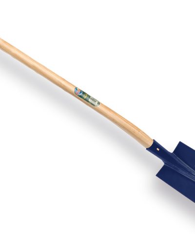 Kabelschop ATLAS DIAMANT  16cm 3/4 blauw, onderkant spits, ronde opstap, met Atlas schopsteel 110cm