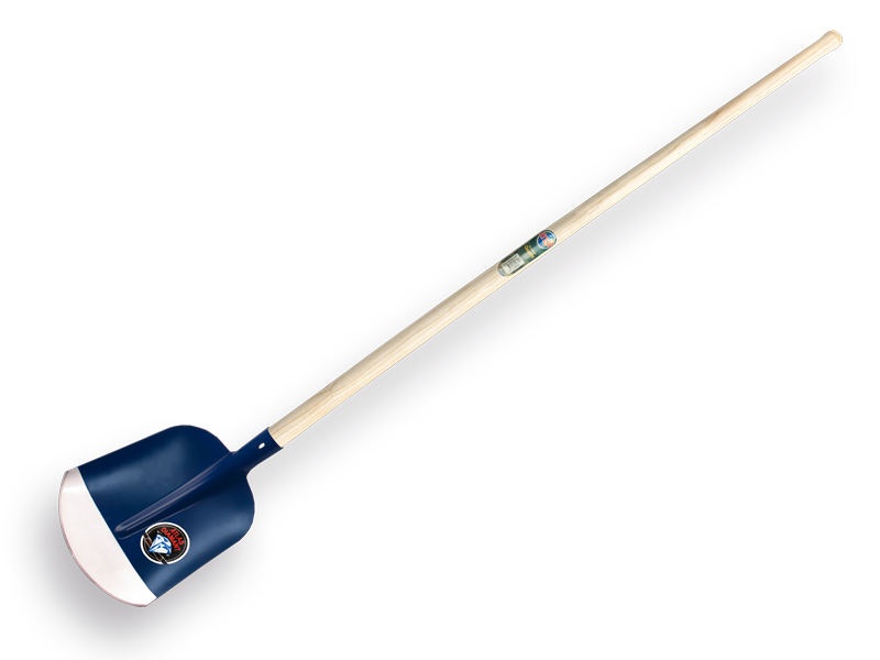 Schepbats ATLAS DIAMANT 3/4 0, blauw, gehard, met essen batsesteel PE 130cm, gebogen