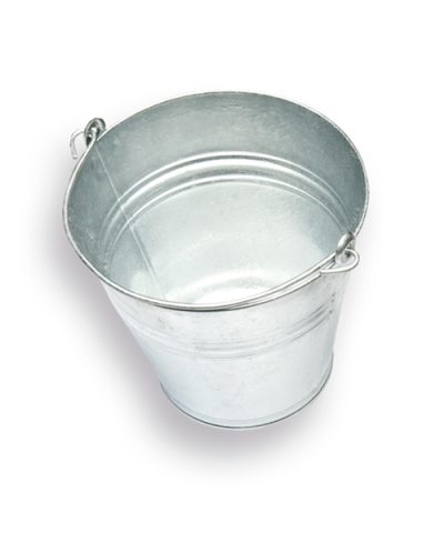 Emmer SOLIDE verzinkt 11 liter, met hengsel ⌀30cm