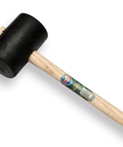 Rubberhamer GRIPLINE nr.4 hard, 1.2kg Ø90x140mm, met essen steel