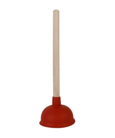 Gootsteenontstopper met houten steel 35cm