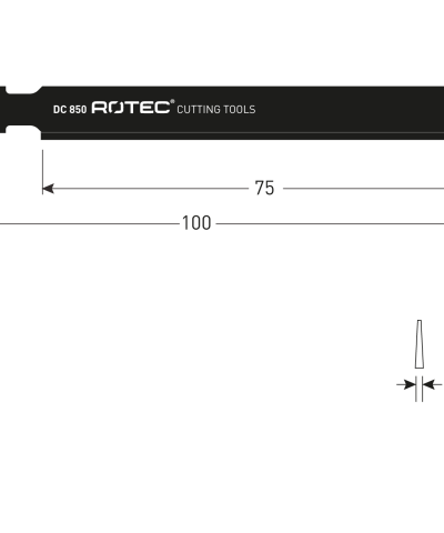 Rotec decoupeerzaagblad DC850 keramiek (3st.)