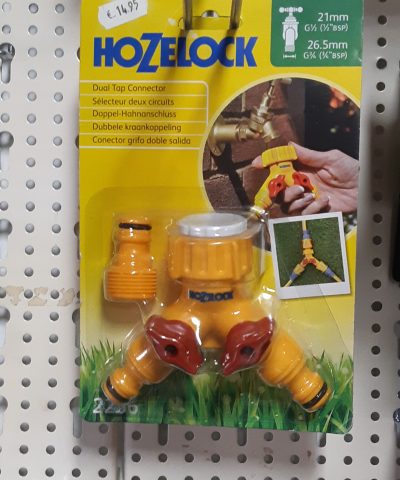 Hozelock dubbele kraankoppeling