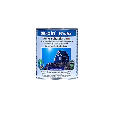 BIOPIN Dekkende buitenbeits blauw 0,75L