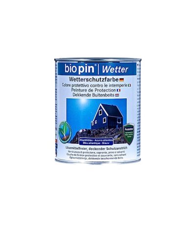 BIOPIN Dekkende buitenbeits blauw 0,75L