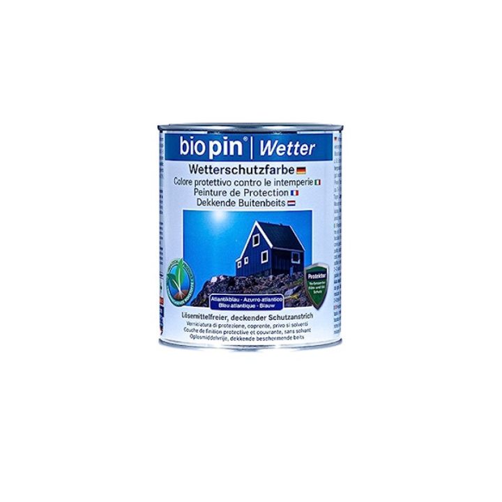 BIOPIN Dekkende buitenbeits blauw 0,75L