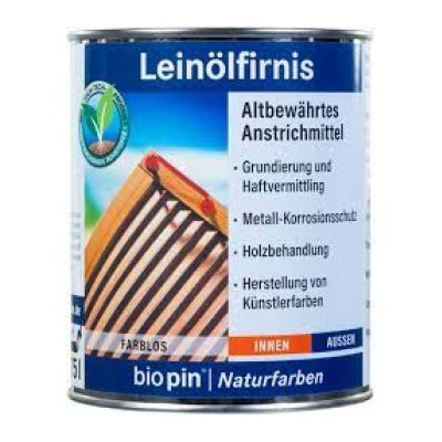 BIOPIN gekookte lijnolie 0,75L