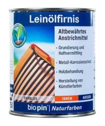 BIOPIN gekookte lijnolie 0,75L