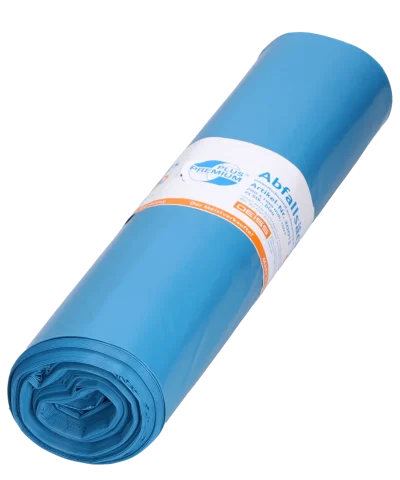 Afvalzak Premium blauw 700x1100mm, 120 liter - 25 stuks per rol (prijs per rol)