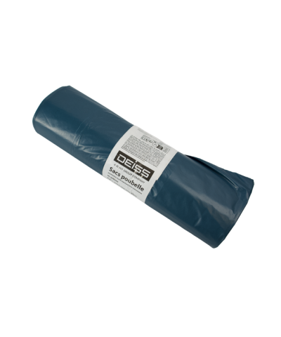 Vuilniszak blauw 650 + 500 x 1350mm, 240 liter - 10 stuks per rol (prijs per rol)